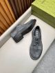 Gucci Man Grey Calfskin Business Leather Shoes 042879 (3)_th.jpg